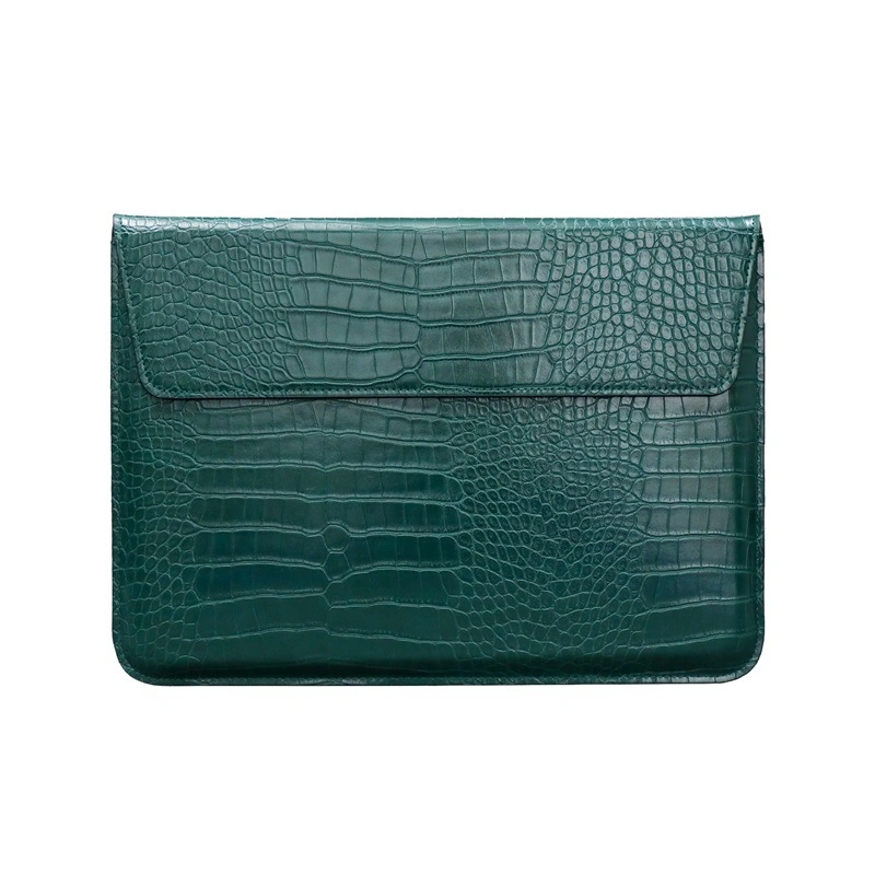 Sh2031 11/13/15 Inch Crocodile Envelope Clutch Bag Luxury Custom Universal PRO iPad Tablet Laptop Sleeve Case Leather