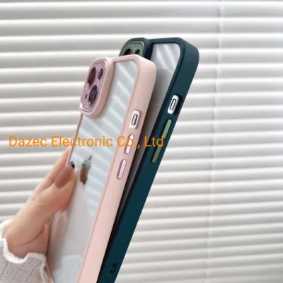 2023 새로운 스마트 TPU + TPE 충격 방지 2 in 1 소프트 하이브리드 케이스 카메라 보호 Samsung/Huawei/Xiaomi/iPhone 전화 케이스