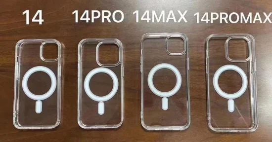 황변 방지, Phone 14 PRO Max Phone 14 Max용 Magsafe 투명 자기 휴대폰 케이스와 호환 가능