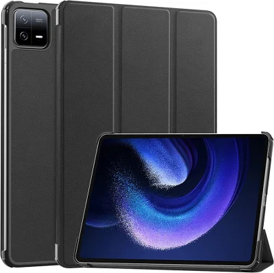 Xiaomi Pad 6/Mi Pad 6 PRO 11 인치 2023 용 충격 방지 자동 웨이크/슬립 3 중 스탠드 태블릿 가죽 케이스